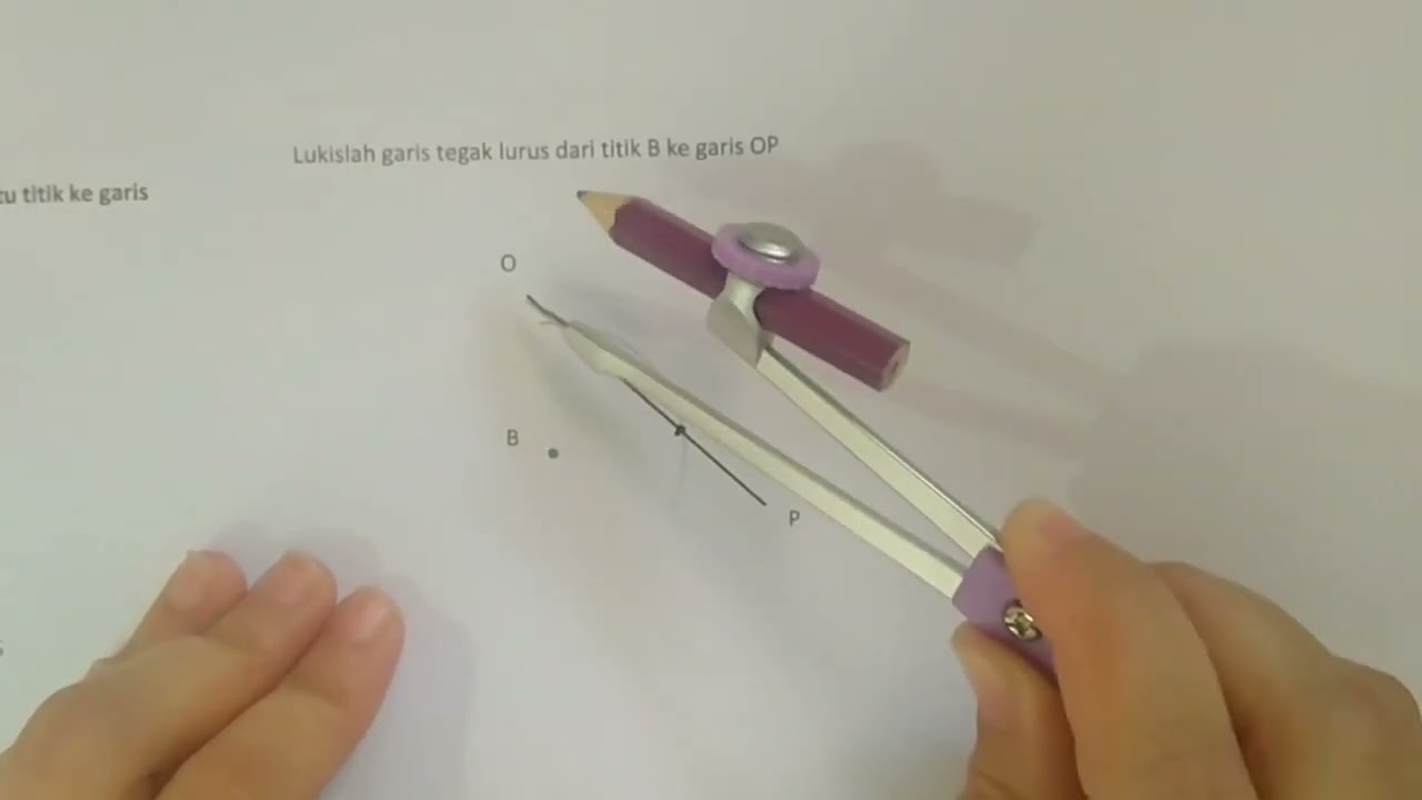 Menggambar Garis Sumbu, Garis Tegak Lurus dan Garis Bagi