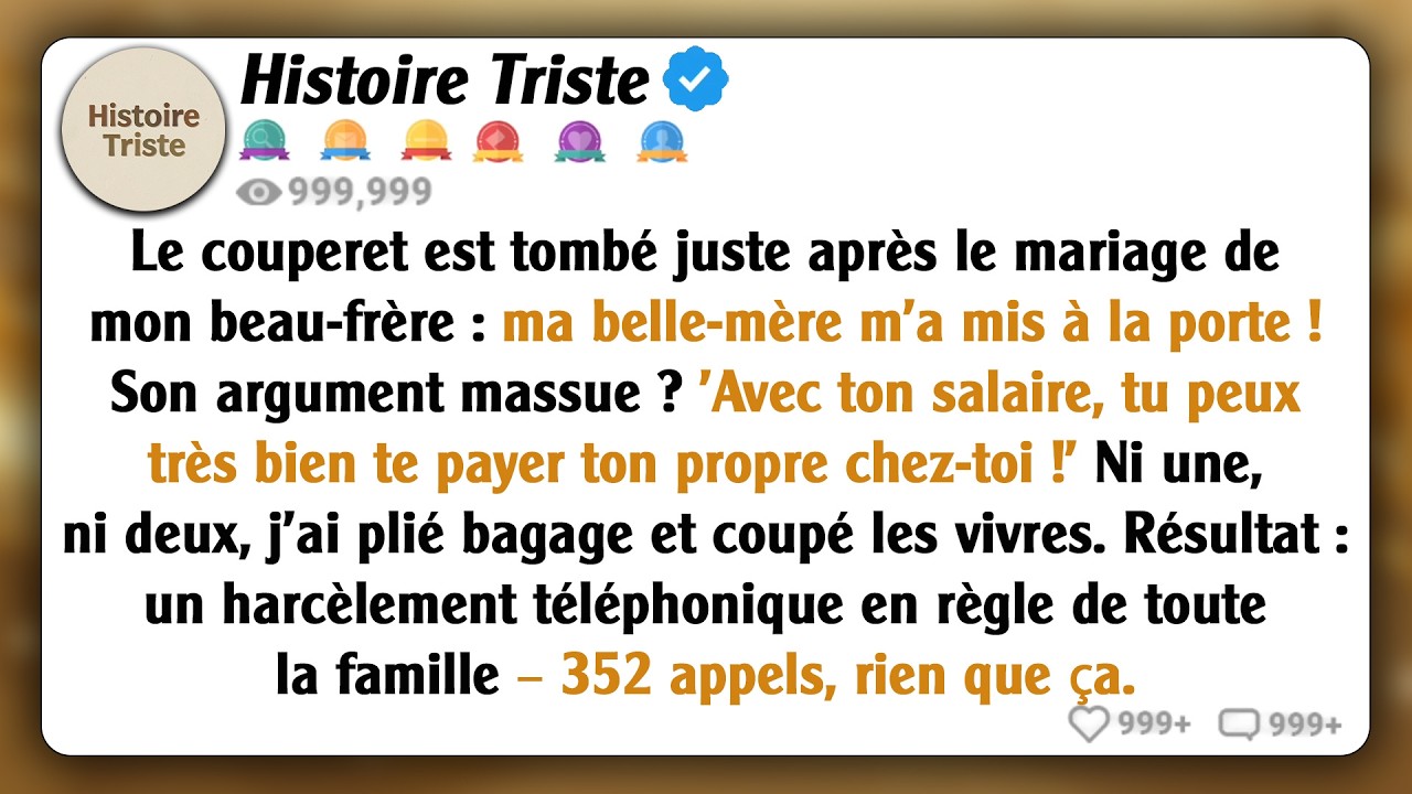 Ma belle-mère m'a mise à la porte après le mariage de ma belle-sœur : 