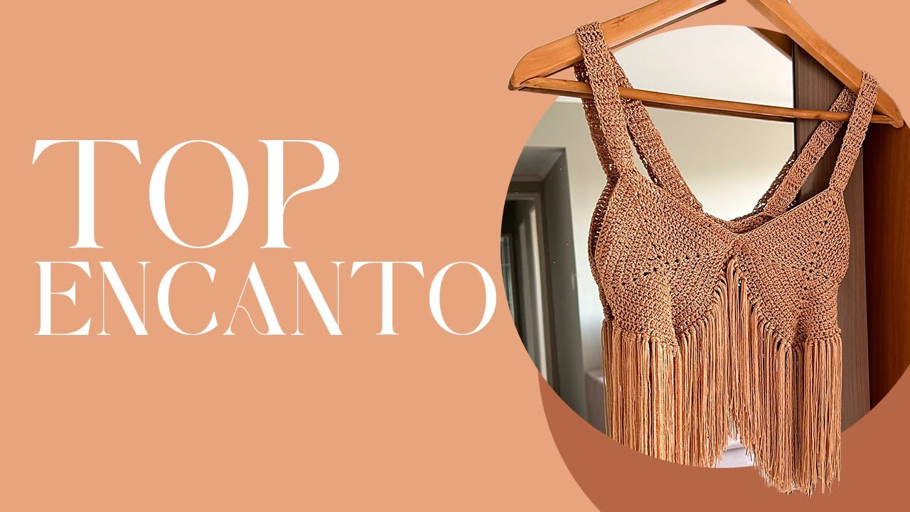 Top Encanto em Croch&ecirc;