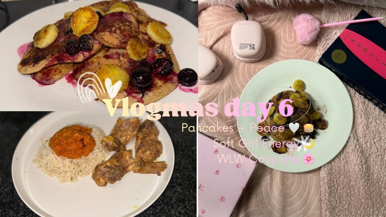 Vlogmas Day 6 🎄 | Soft Girl Silence💫 | Vegan 🥞 , Wife Dinner🌈 & Midnight Ballerina Life 🩰💕