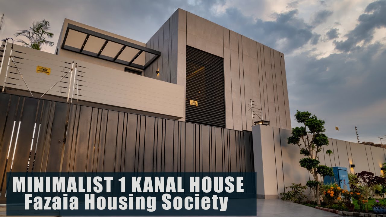 Aesthetic Simplicity: Inside a Minimalist 1 Kanal House by CFJ Architects Fazaia Society, Lahore