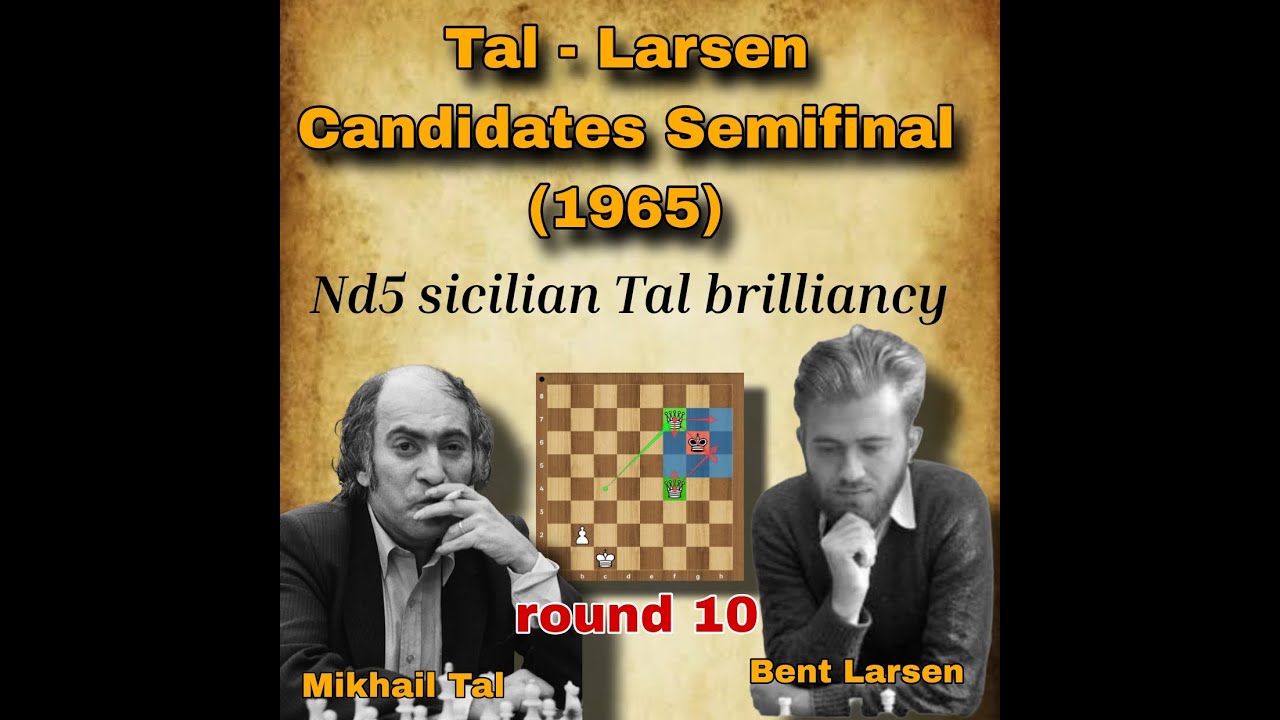 Mikhail Tal vs Bent Larsen | round 10 | Tal - Larsen Candidates Semifinal (1965) | #chess