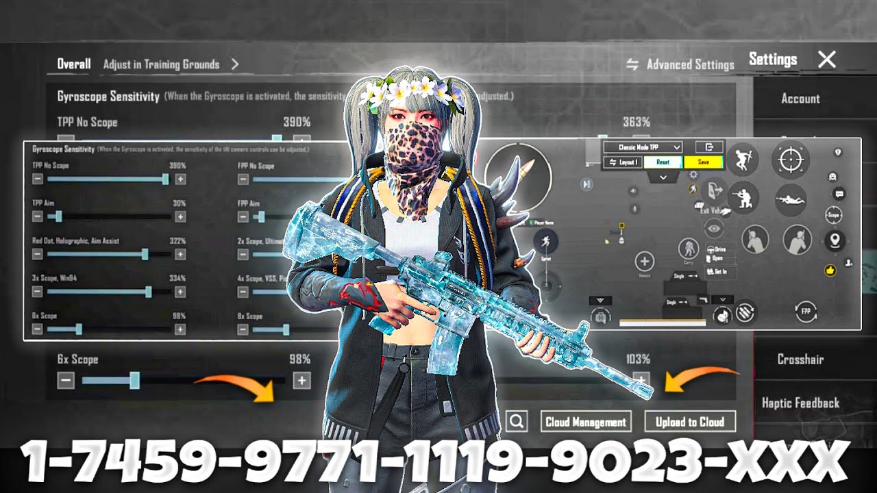 NEW UPDATE 4.2🔥BEST SENSITIVITY CODE + CONTROL SETTINGS BGMI/PUBG MOBILE
