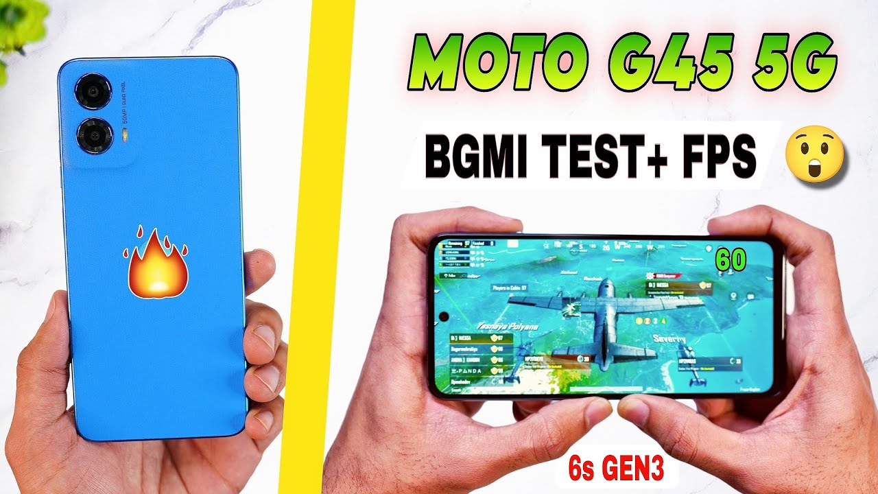 Moto G45 5G Bgmi Pubg Test | Graphics setting, gyro | moto g45 5g Bgmi Gaming Battery test