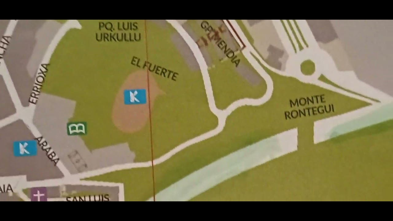 Mapa Callejero de Barakaldo. Vizcaya. España.