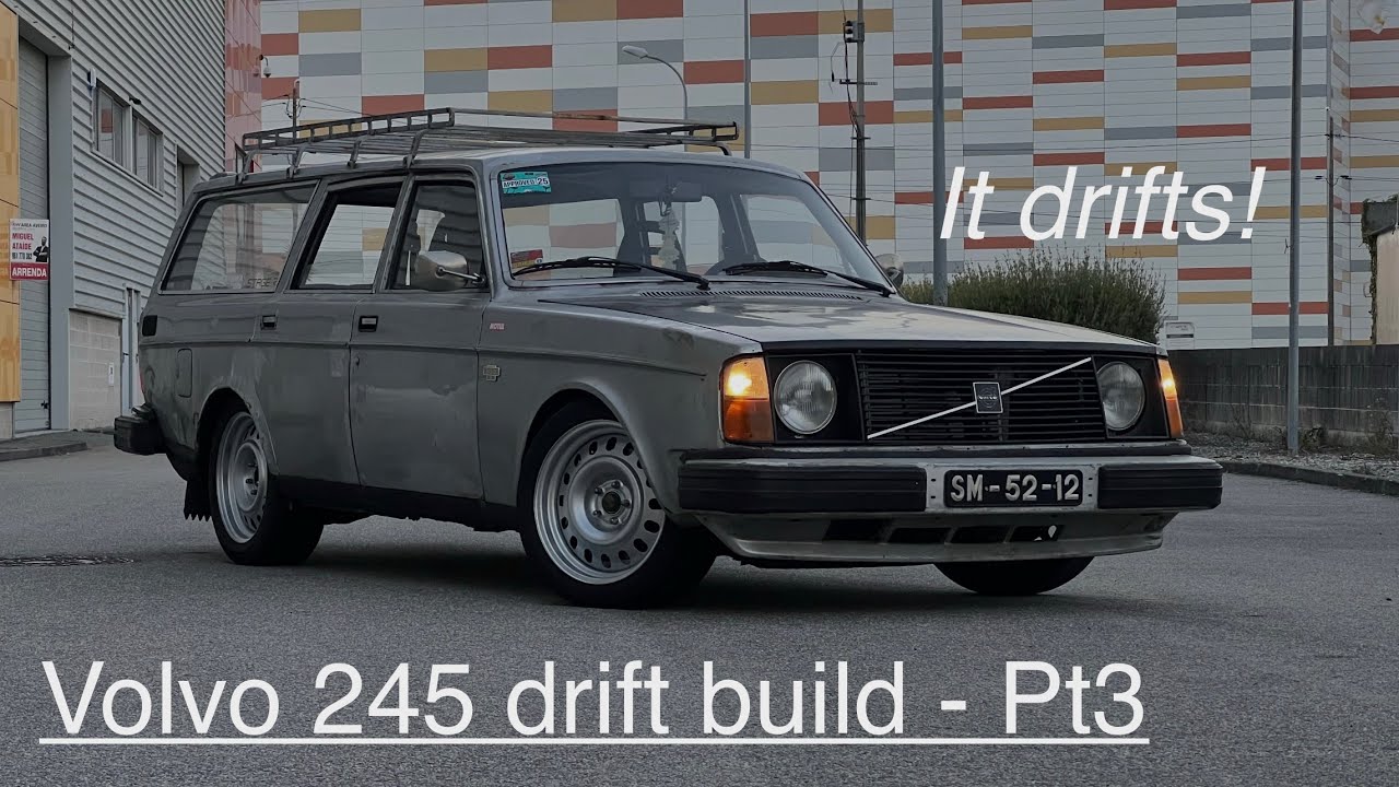 Volvo 245 drift build - Pt3 - It drifts! 