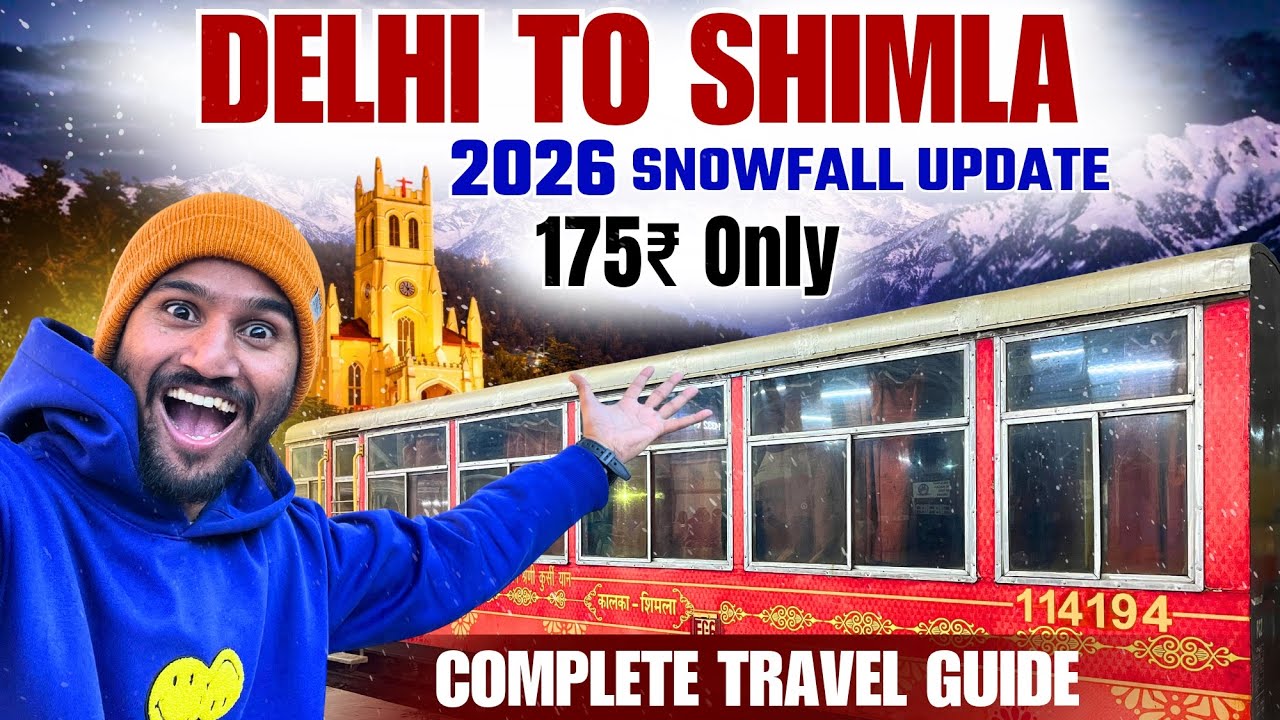 Delhi To Shimla By Train | Kalka To Shimla Toy Train Journey | Delhi To Shimla