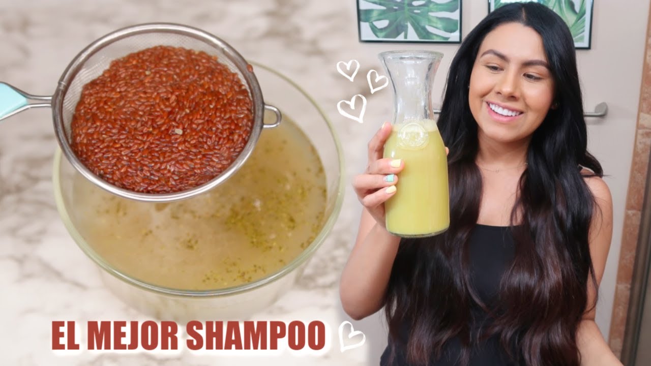 Shampoo Casero de Linaza y Sábila para Tener un Cabello Largo , Abundante ,sedoso y Brillante |