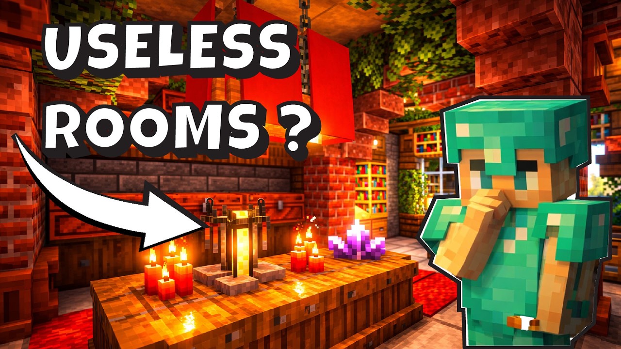 I Built 3 Useless Rooms in My Starter House | Hardcore Minecraft (BtE #2)