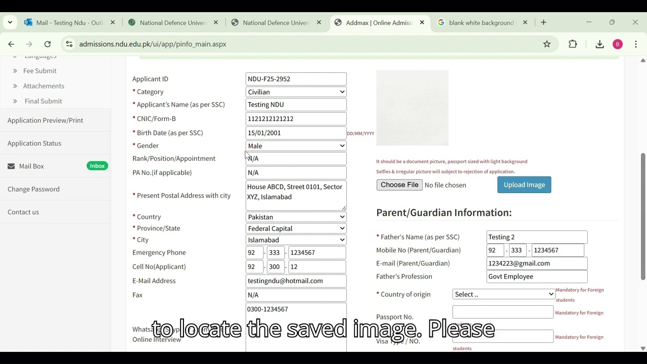 How to Apply for NDU Online Admission Step-by-Step Guide Admission Portal Tutorial Complete for NDU