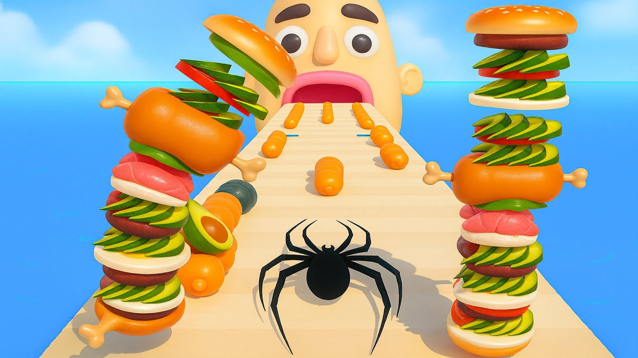Sandwich Runner - SpeedRun All Levels Gameplay Walkthrough Android,ios New Update GBD83