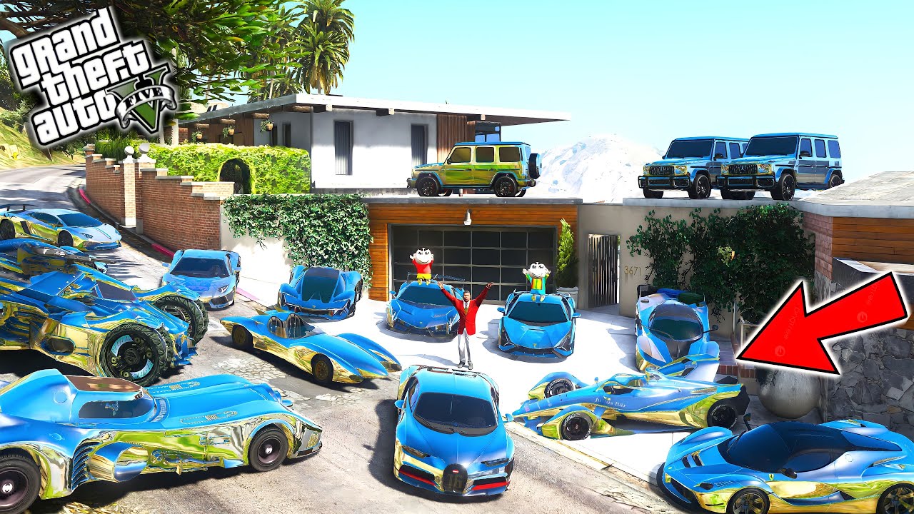 GTA 5 : Shinchan & Franklin Collecting Diamond Car Military GTA 5 ! (GTA 5 mods) Part - 2