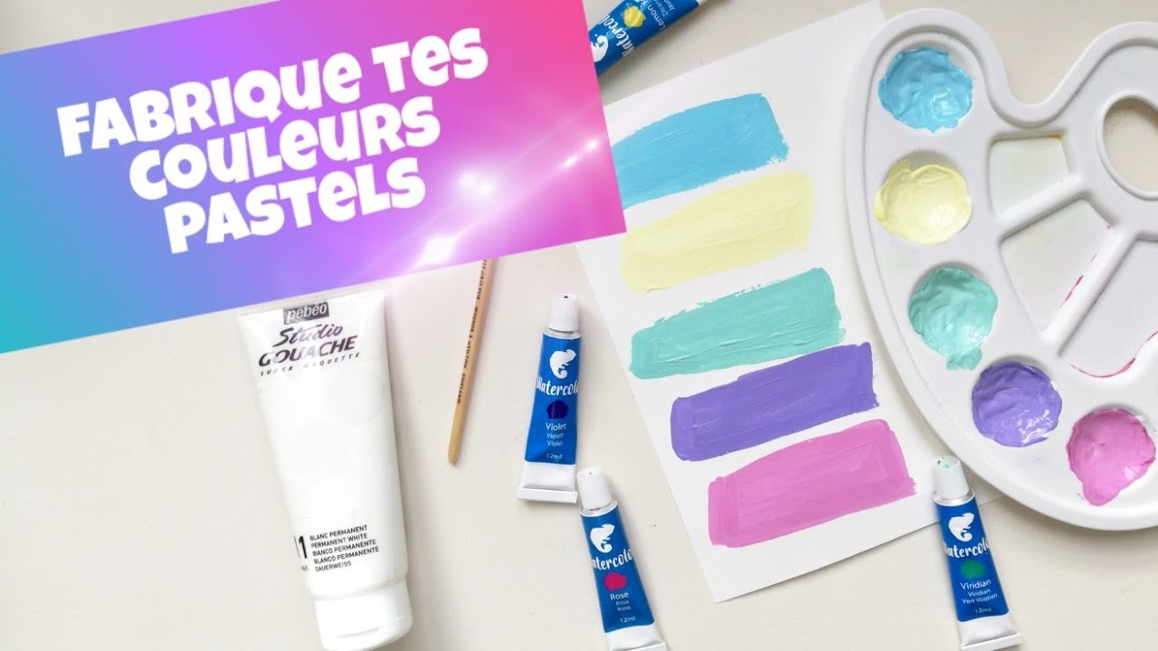 Obtenir des couleurs pastels avec l'aquarelle. art thérapie