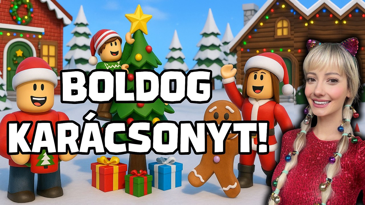 BOLDOG KARÁCSONYT!🎄🎁  Ettől garantáltan karácsonyi hangulatod lesz!😜 #roblox