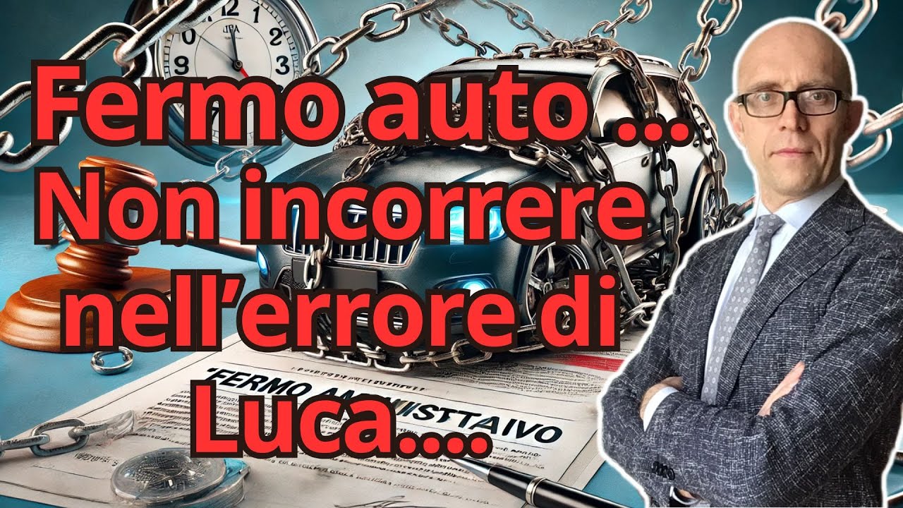 FERMO AMMINISTRATIVO AUTO - Non incorrere nell'errore di Luca....