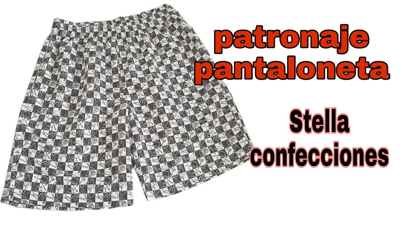 pantaloneta de caballero PATRONAJE