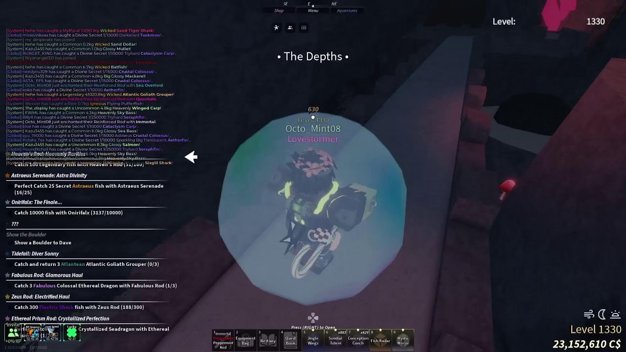 Fisch: Day 60 Grinding for Rare Rods & Compete the Bestiary + Scoria Reach