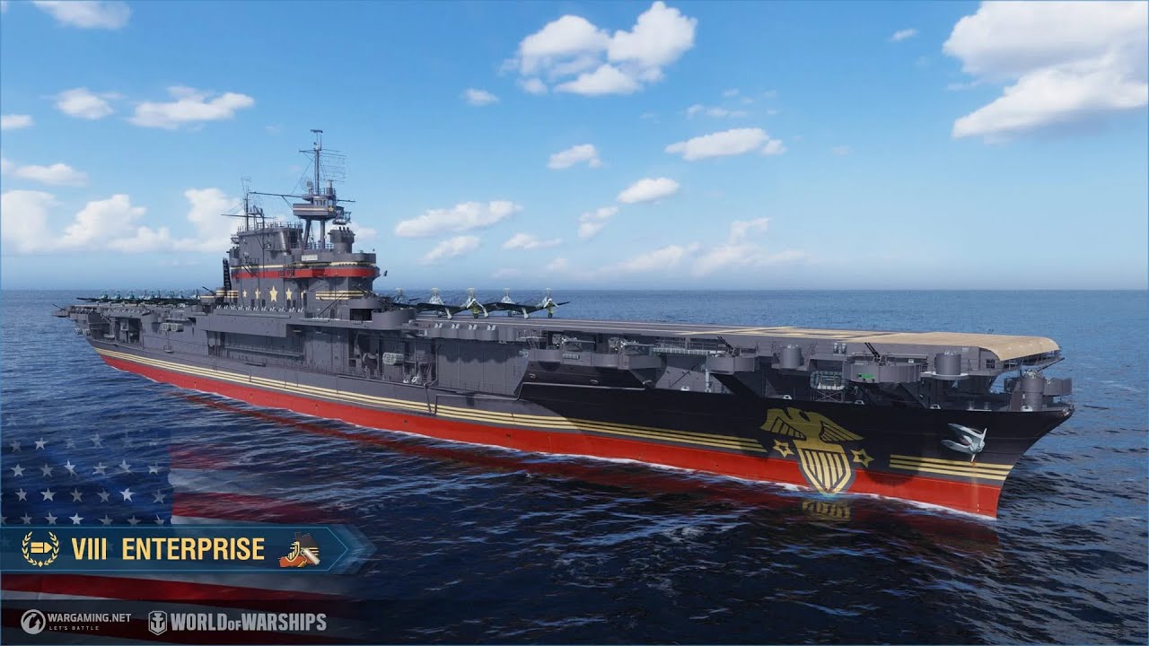 [WOWS][Replay] Enterprise CV Gameplay