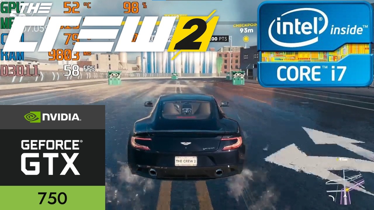The Crew 2 GTX 750 i7 3770