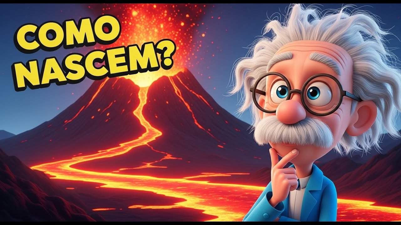 Como Nasce um VULCÃO? 🌋 Viagem ao Centro da Terra! | Professorzinho Explica