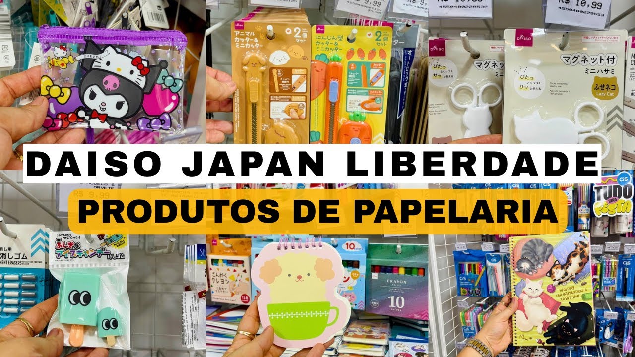 Volta às Aulas na Daiso Japan Liberdade.Achadinhos de Papelaria Lindos e Baratinhos #daisojapan 