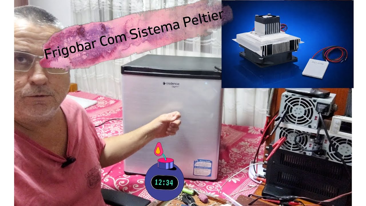 Frigobar , geladeira, Purificadores de Agua Com Sistema Peltier de refrigeração e uma bomba