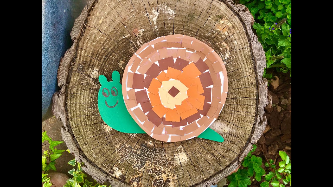 Collage per bambini - Mosaico facile - Lavoretto faidate semplice - PER BAMBINI CREATIVI -CRAFT KIDS