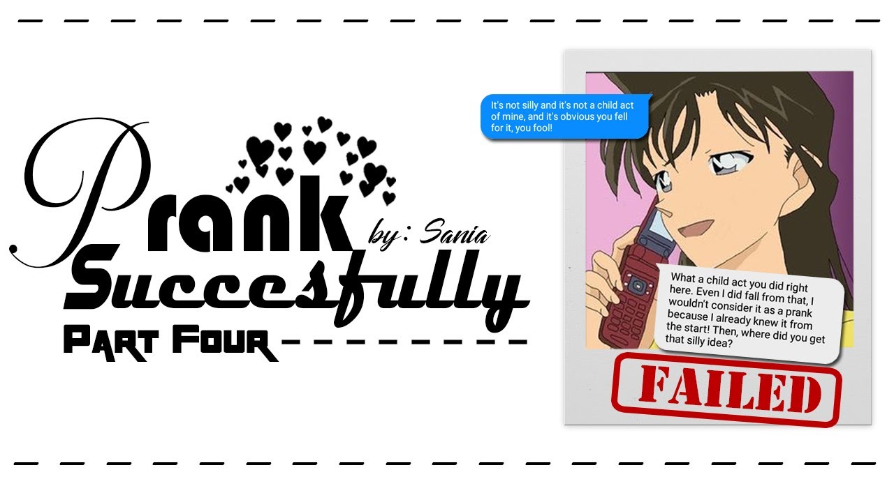 Prank Successfully Failed END (The Prank Ends Part) || Detective Conan FanFiction
