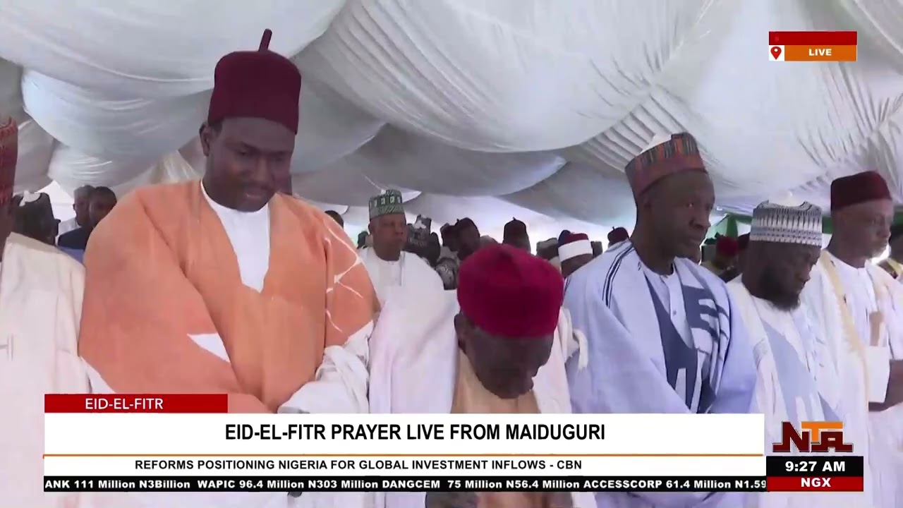 VP Shettima Observes Eld-El-Fitr Prayers @ Ramat Square, Maiduguri | 20 March 2026