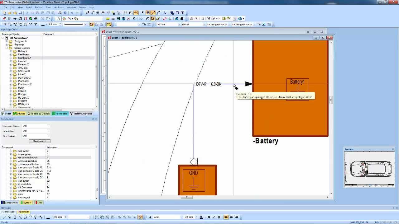 E3.series - Automotive Wire Harness and Control System Design