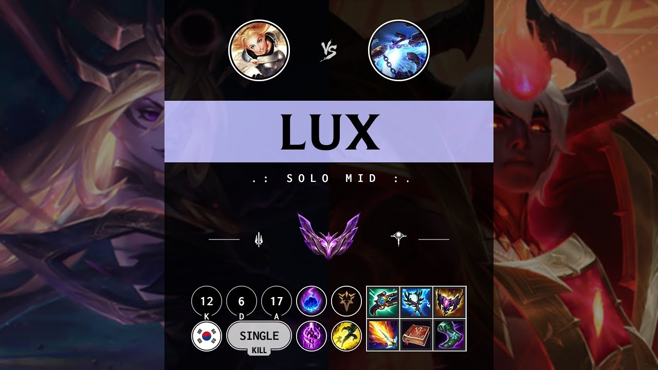 Lux Mid vs Xerath - KR Master Patch 14.9