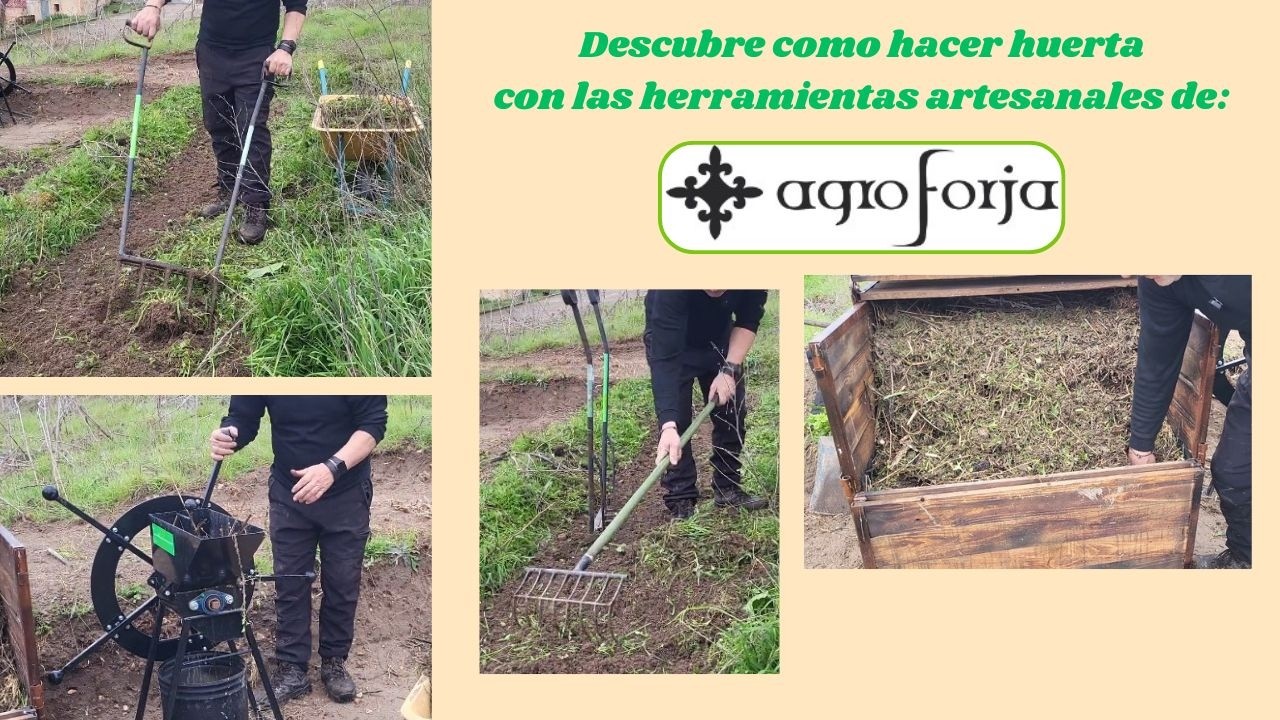 Empezando a hacer huerta con HORCA o LAYA de Doble Mango 5 púas de AGROFORJA y muchas más DESCÚBRELO