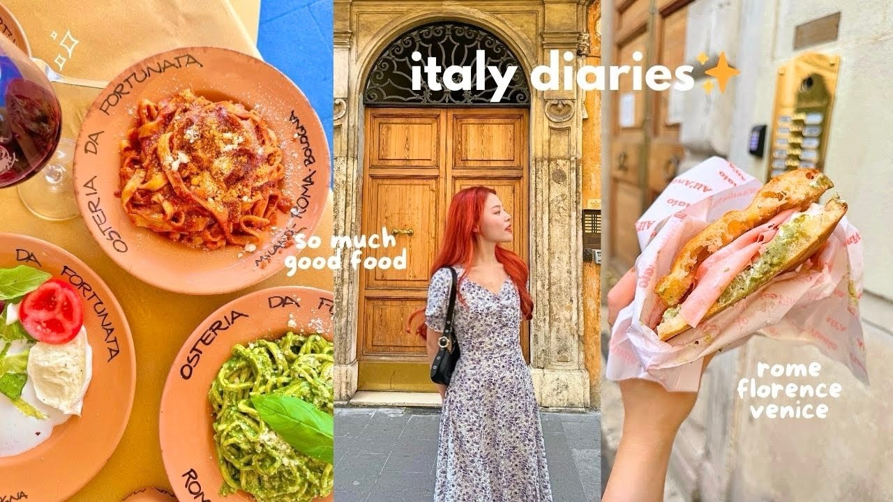 6 дней в Италии 🇮🇹 все, что мы ели 🍝 изучение рынков, виды заката ✨ Рим, Флоренция + Венеция!