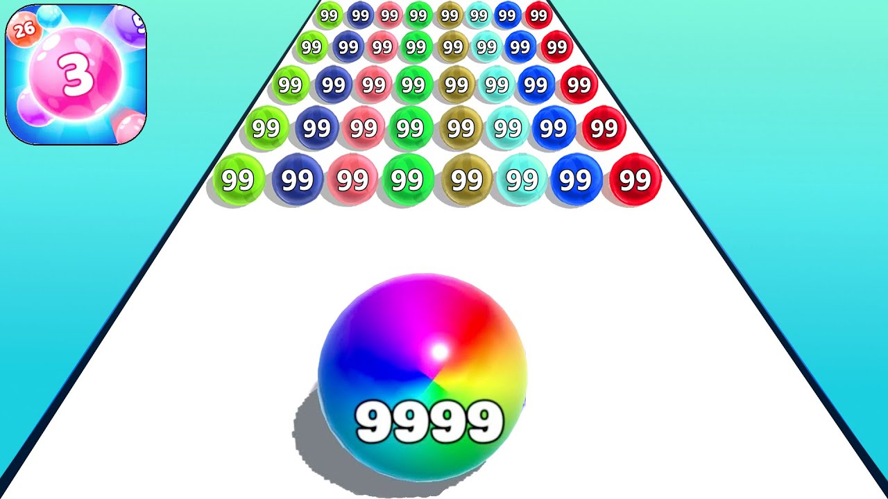 📌Satisfying Mobile Game Ball Merge 2048 Gameplay Walkthrough iOS,Android Max Levels Top Freeplay