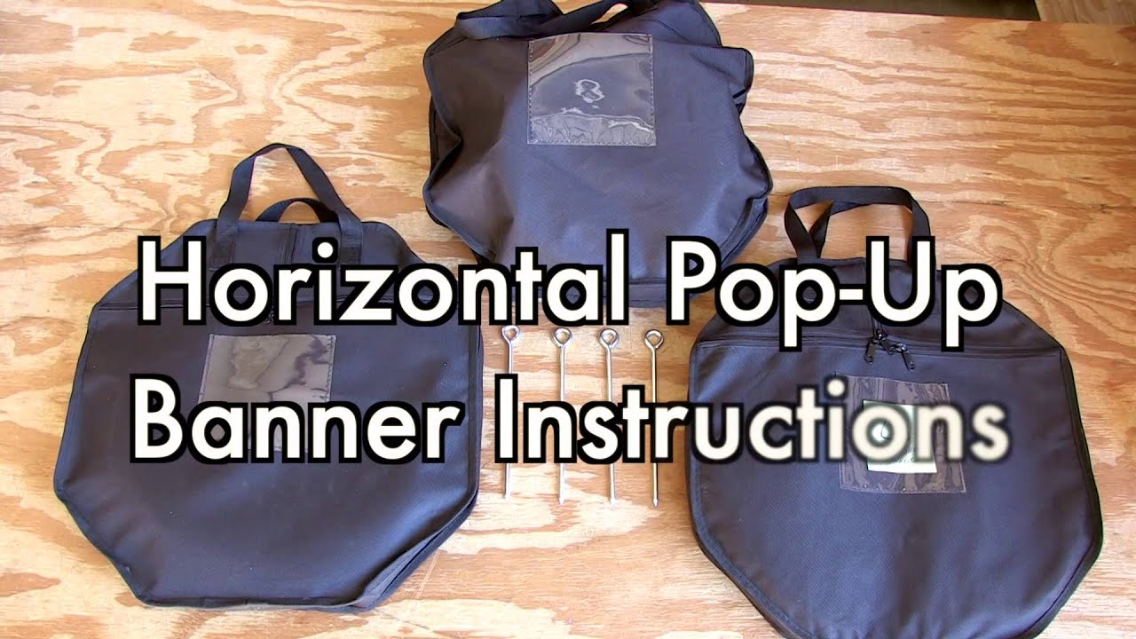Horizontal Pop Up Banner