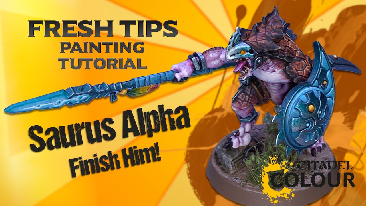 Seraphon Saurus Warrior Alpha Fresh Tips painting tutorial pt 5 #ageofsigmar