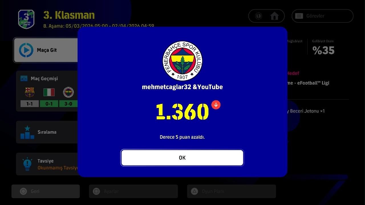 Pes etmek mi 😉👌😘🤷🏼‍♂️😎☠️🇹🇷 #efootball #playstation5 #mehmetcaglar32 #followme