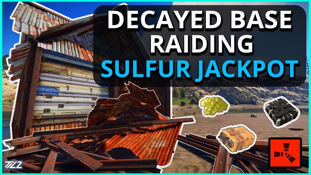 RUST DECAYED BASES GIVE JACKPOT SULFUR PROFIT!!! Rust SOLO Survival Gameplay Ep5