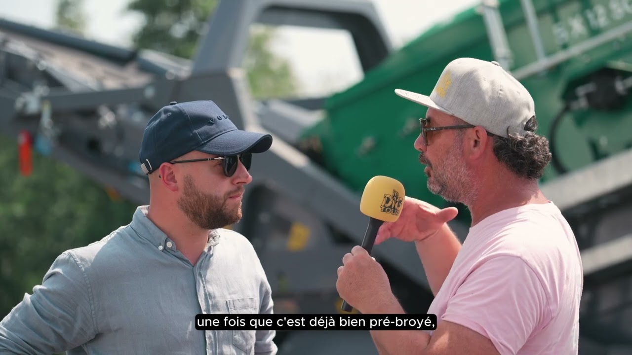 Démonstration scalpeur R105 de Mc Closkey sur Le Dig Tour