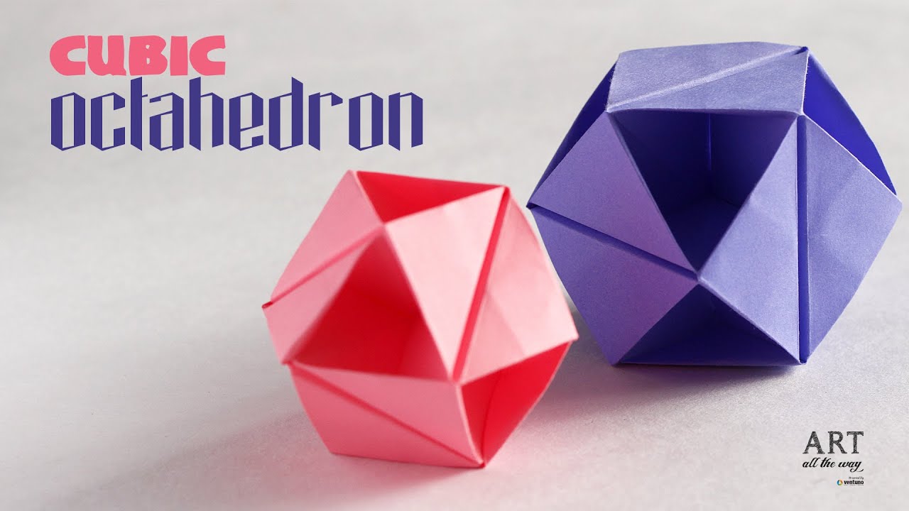 Modular Origami Octahedron | Easy 3D Paper Craft Tutorial | DIY Origami