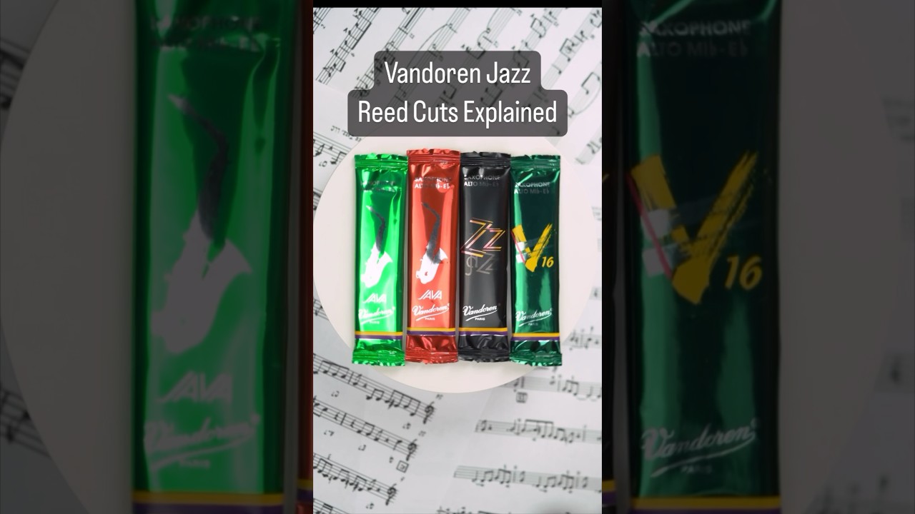 Vandoren Jazz Reed Cuts Explained! #vandoren #reeds #saxophone #jazz