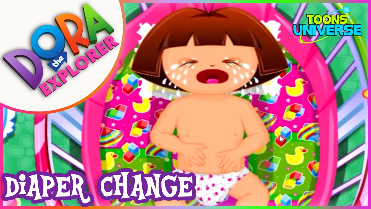 💫 Baby Dora Diaper Change - Dora the Explorer Care Game for Childrens