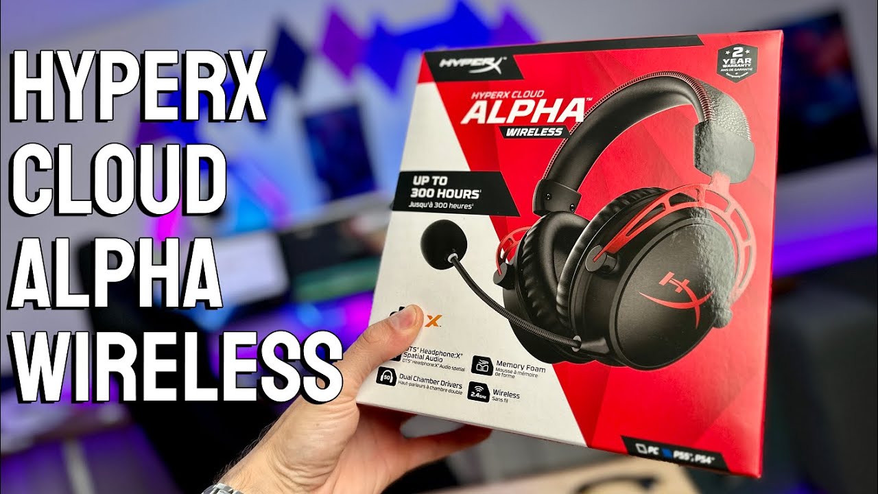 HyperX Cloud Alpha Wireless Gaming Slušalice s 300h Trajanje Baterije!
