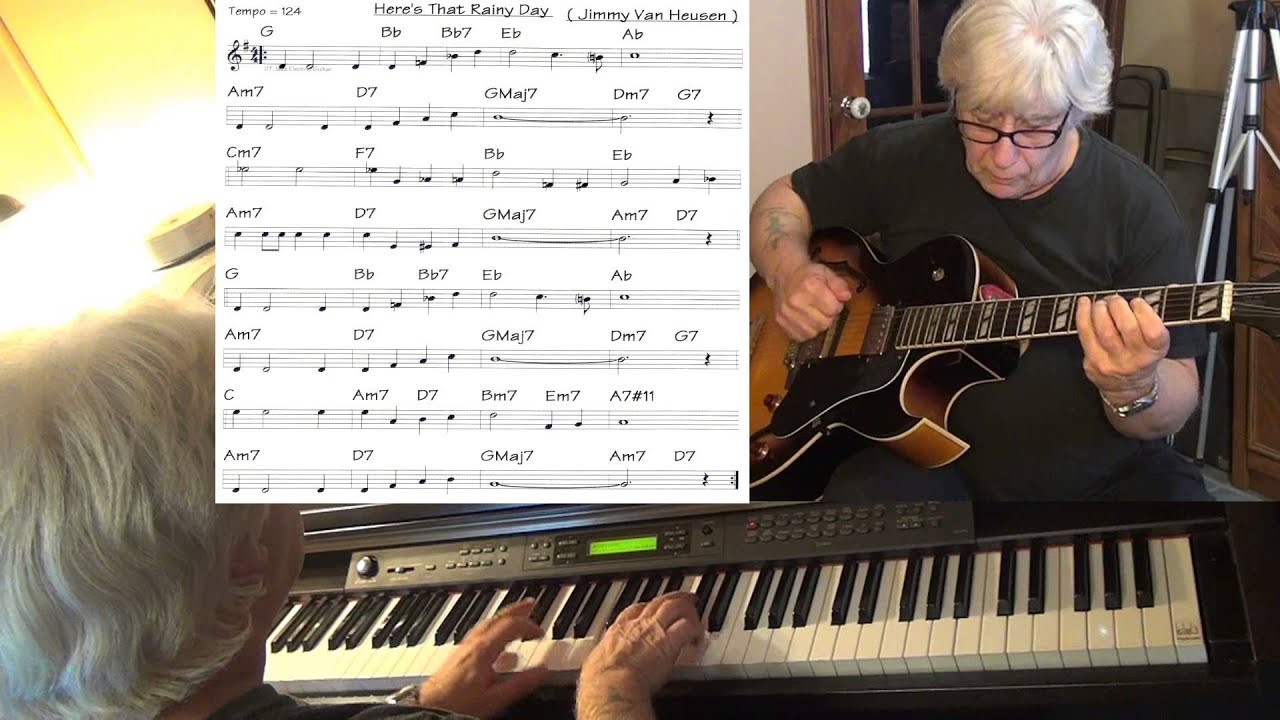 Here's That Rainy Day -  guitar & piano jazz cover ( Jimmy Van Heusen ) Yvan Jacques