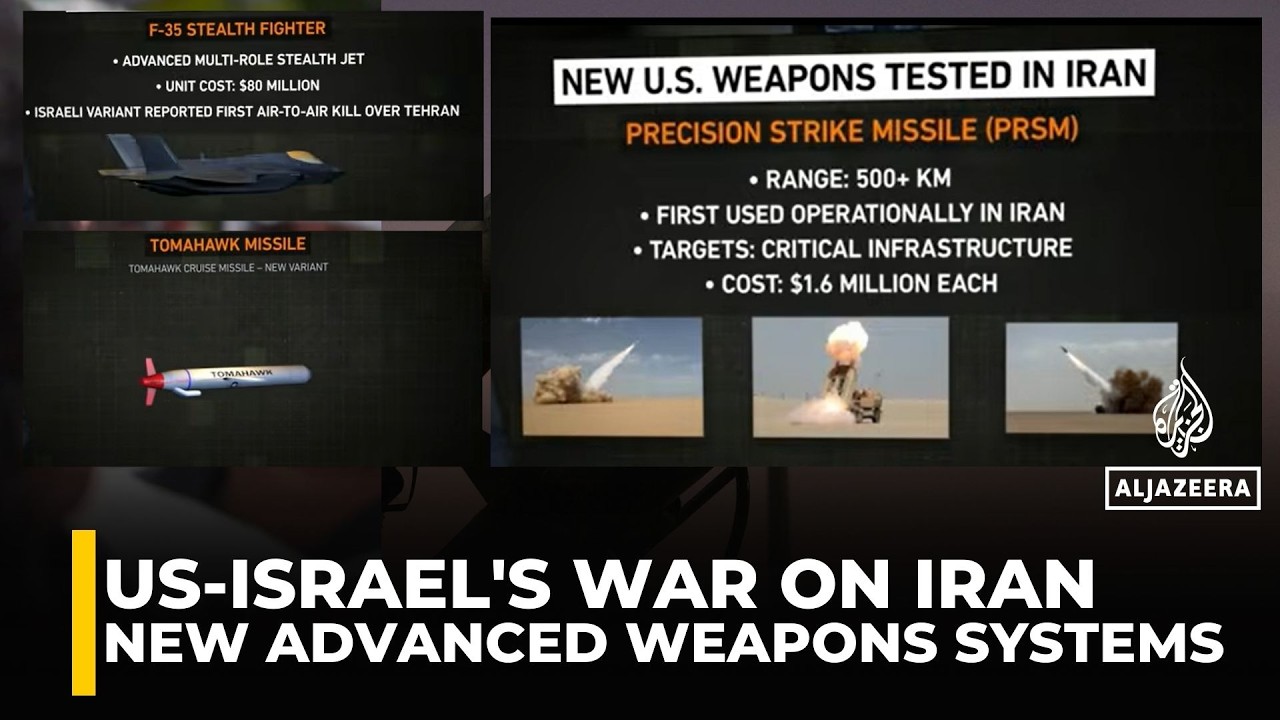 US weapons used in the Iran war | New military tech revealed