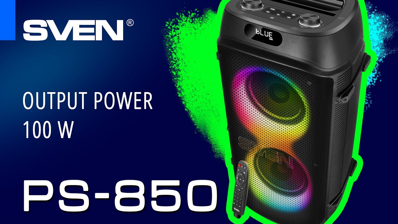 SVEN PS-850 is a powerful speaker for karaoke parties.