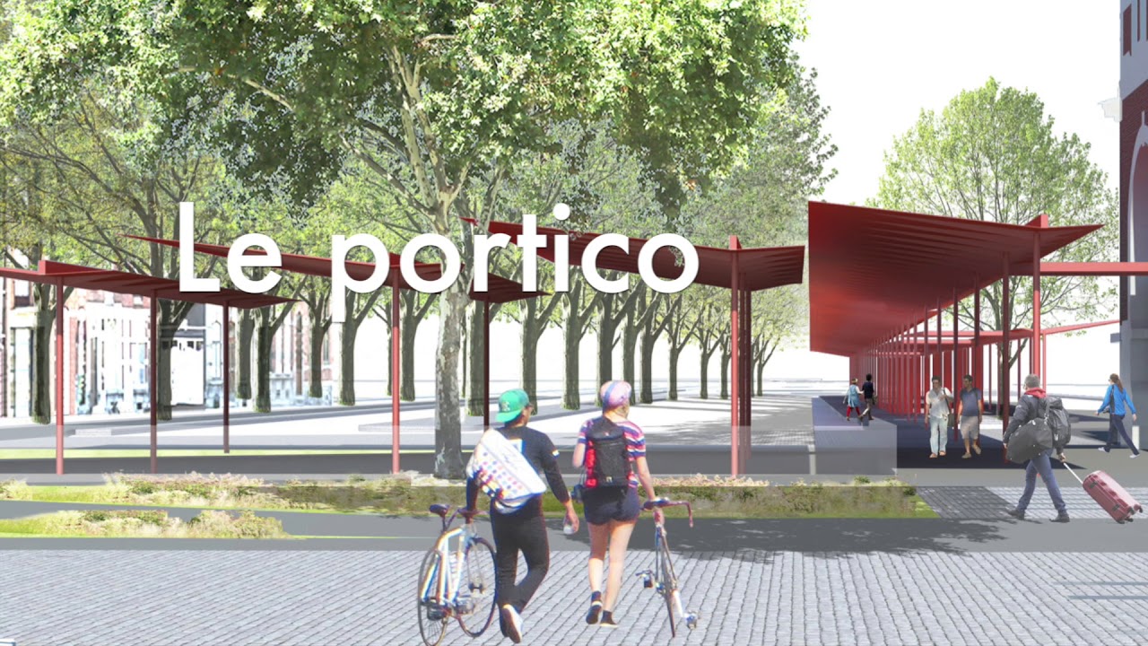 Présentation de la Plateforme multimodale 2.0 - plateau de la gare et rue Royale - Tournai