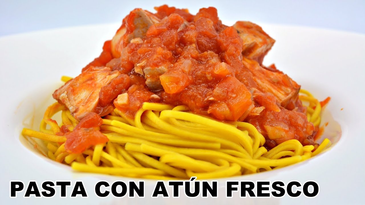 Pasta con atún fresco y salsa de tomate By #javierromero para #cocinafamiliar