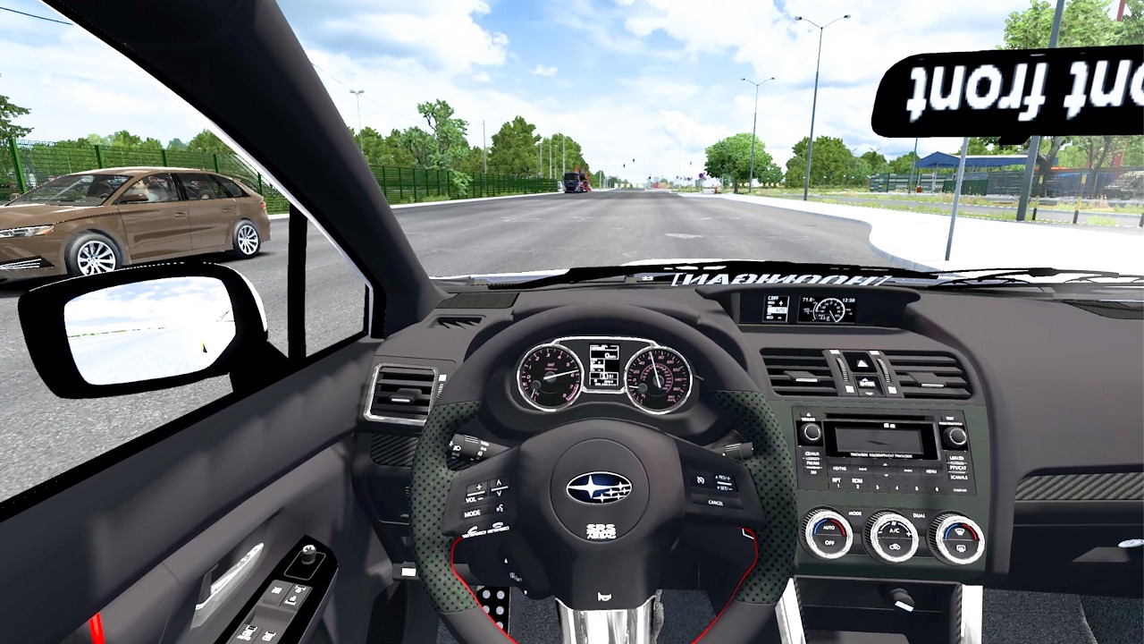 Subaru Impreza WRX STI 2017 - Euro Truck Simulator 2 [POV Wheel Game Play]