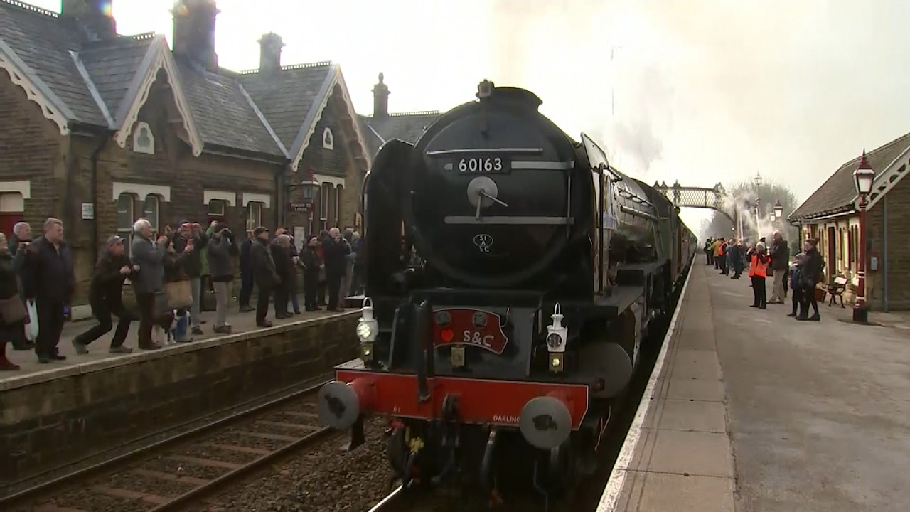 Steam locomotive in first main line journey for 50 years